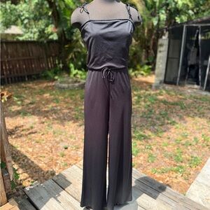 1970s Vintage Flared Polyester Jumpsuit